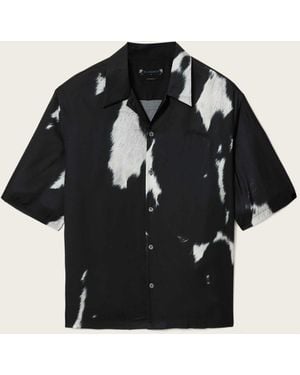 AllSaints Allsaints Templar Short Sleeve Shirt - Black