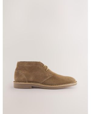 Next Suede Desert Boots - Natural