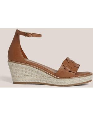 Hobbs Tan Francis Leather Espadrilles - Natural
