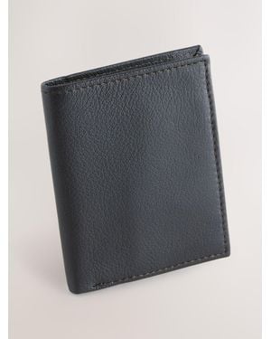 Next Leather Mini Bifold Cardholder Wallet - Gray