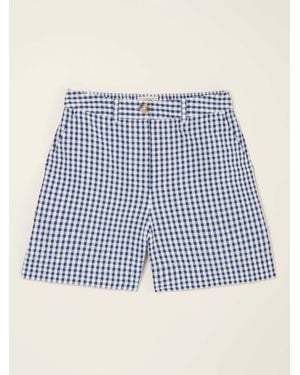FatFace Fatface Nell Gingham Shorts - Blue