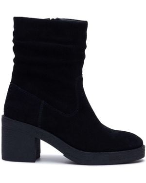Hush Puppies Flora Ruched Boots - Black
