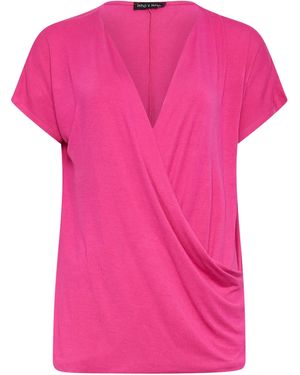 Long Tall Sally Kurzarm Wickeloberteil - Pink