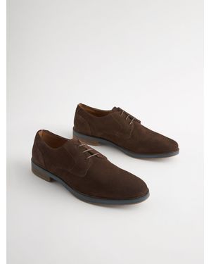 Next Derby-Schuhe Aus Veloursledereu 47 (Uk 12) - Braun