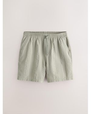 Next Seersucker Texture Drawstring Waist 7 Inch Shorts - Multicolor