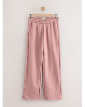Self Wide Leg Sweatpants - Pink