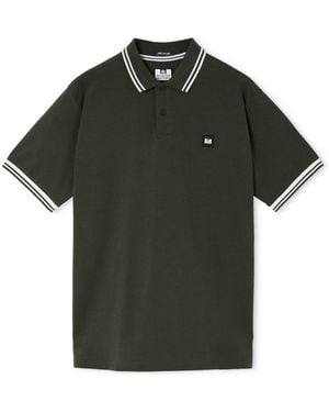 Weekend Offender Levanto Contrast Tipping Polo Shirt - Green