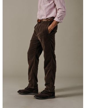aubi Barrowby Cord Trouser - Brown