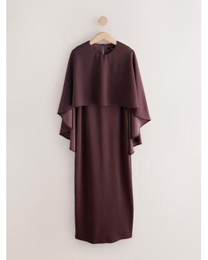 Next Cape Maxi Dress - Purple