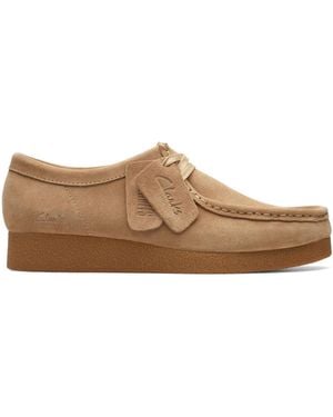 Clarks Suede Wallabee Evo Shoes - Braun