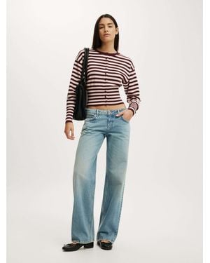 Cotton On Sara Button Cardigan - Blue