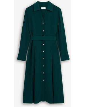 Hobbs Mylie Silk Blend Dress - Green