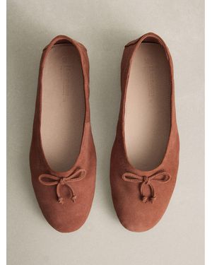 Next N. Premium Leather Ballerinas - Brown