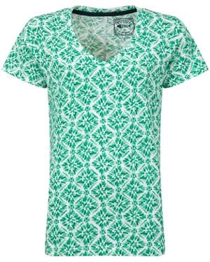Weird Fish Merica Printed Jersey T-Shirt - Green