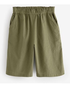 Next Cotton Bermuda Shorts - Green