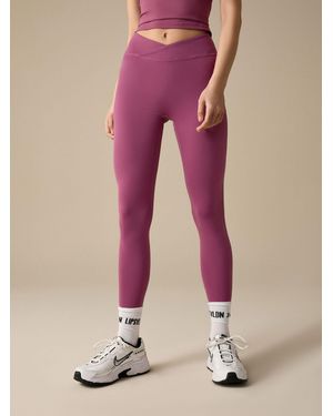 Lipsy Cross-Over Waist Leggings - Pink