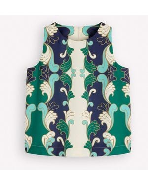 Boden Relaxed Sleeveless Shell Top - Green