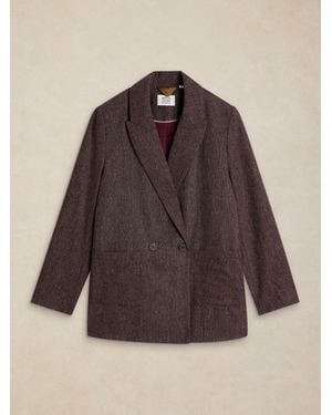 White Stuff Sasha Tweedy Blazer - Brown