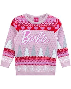 Character Barbie Christmas Tree Sweater - Pink