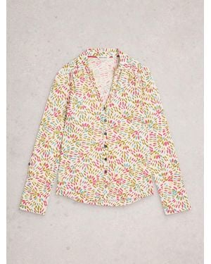 White Stuff Annie Jersey Shirt - Natural