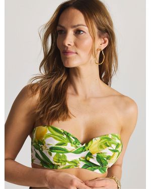 Simply Be Magisculpt Twist Front Bikini Top - Green