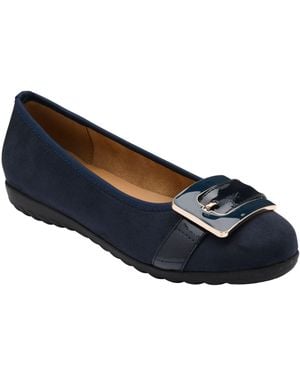 Lotus Slip-On Shoes - Blue