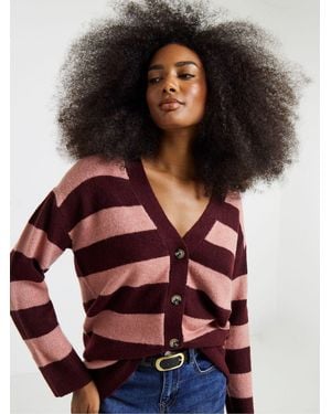 Simply Be Sponge Boyfriend Cardigan - Black