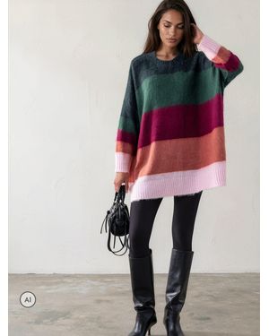 Religion Oversized Katya Sweater Dress - Green