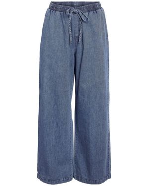 Noisy May Elastic Wide Pants - Blue