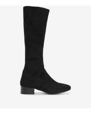 Boden Flat Stretch Boots - Black