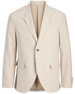Jack & Jones Linen Blend Blazer - Natural