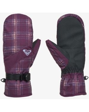 Roxy Jetty Technical Snow Mittens - Purple