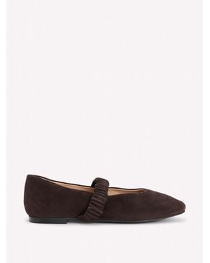 Boden Camilla Ruched Ballet Flats - White