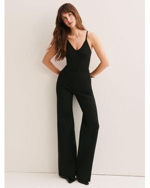 Spanx Perfectfit Light Control Ponte Wide Leg Pants - Black