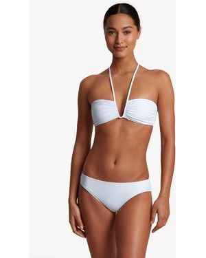 Ralph Lauren Beach Club Solids Shirred U Wire Bandeau Bra - White