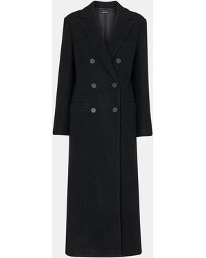 Whistles Lori Longline Coat - Black