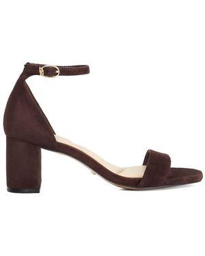 Dune Melins Block Heel Back Sandals - Brown