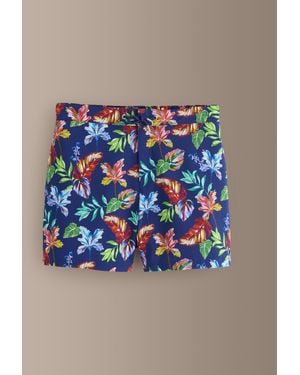 Next Signature Floral Print Swim Shorts - Blue
