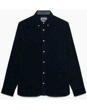 Superdry Classic Needle Cord-Hemd - Blau