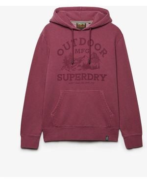 Superdry Outdoor Icon Hoodie - Red
