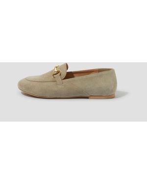 Monsoon Britt Suede Loafers - Natural