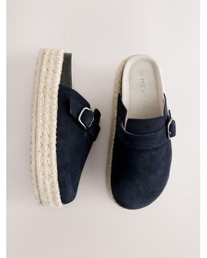 Next Forever Comfort Espadrille Footbed Shoes - Blue