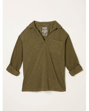 FatFace Fatface Paige Jersey Shirt - Green