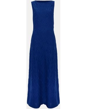 Phase Eight Talia Textured Midi Dress - Blue