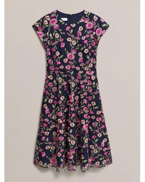 Hobbs Petite Tia Dress - Blue