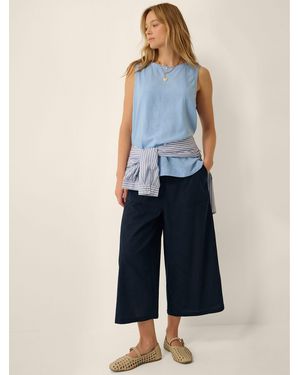 Monsoon Drew High Waist Culottes - Blue