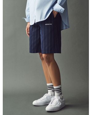 adidas Originals Pinstripe Shorts - Gray