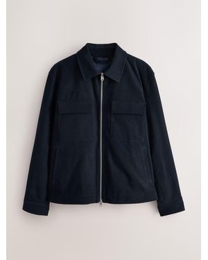 Next N. Premium Corduroy Twin Pocket Shacket - Blue