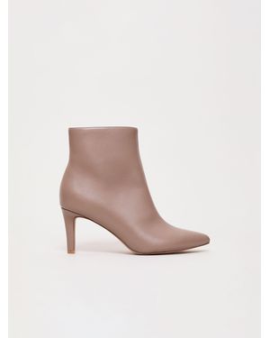 Phase Eight Phase Eight Leather Heeled Boots - Pink