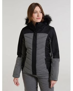 Mountain Warehouse Pyrenees Ii Water Resistant Padded Snow Ski Jacket - Gray